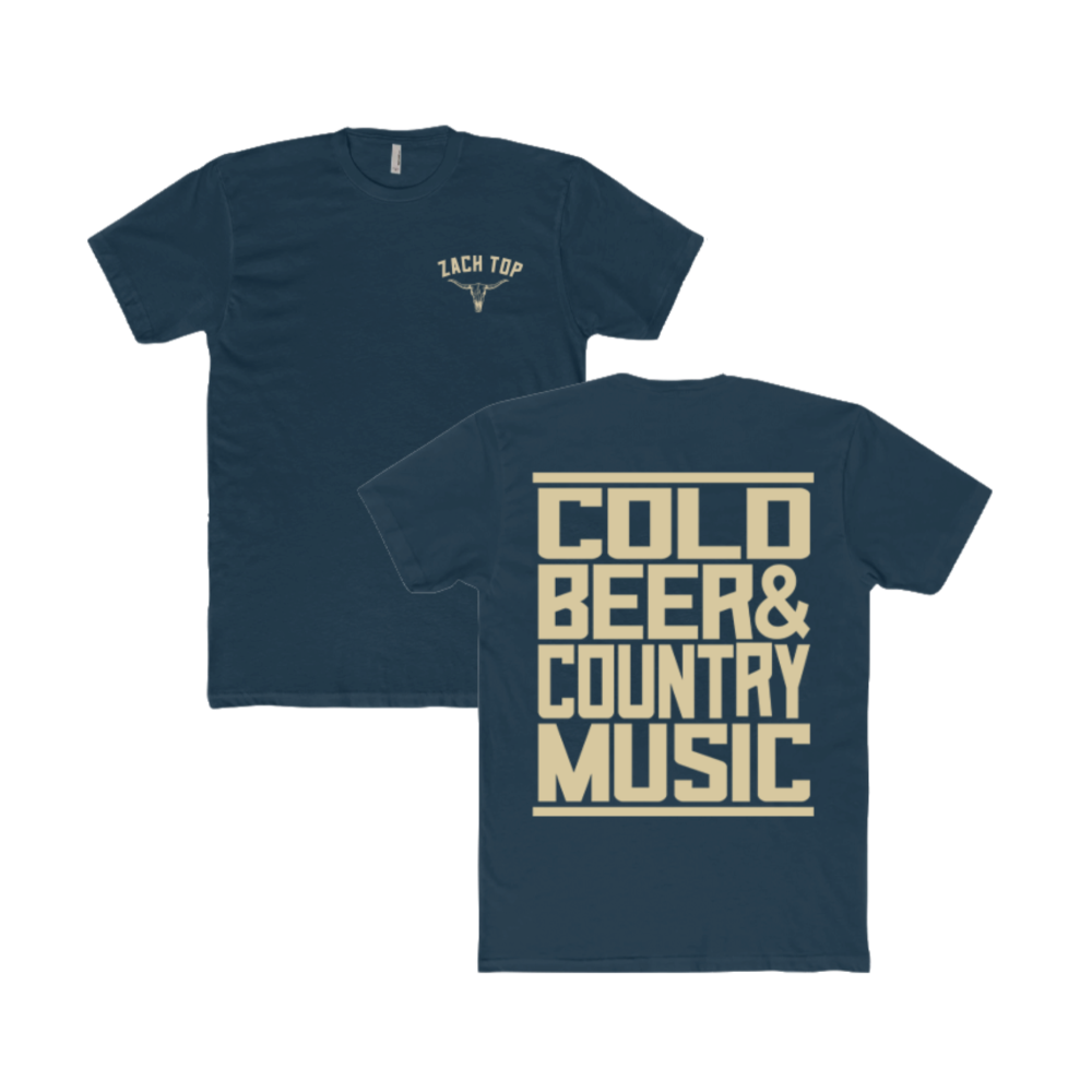 Navy Cold Beer T-Shirt