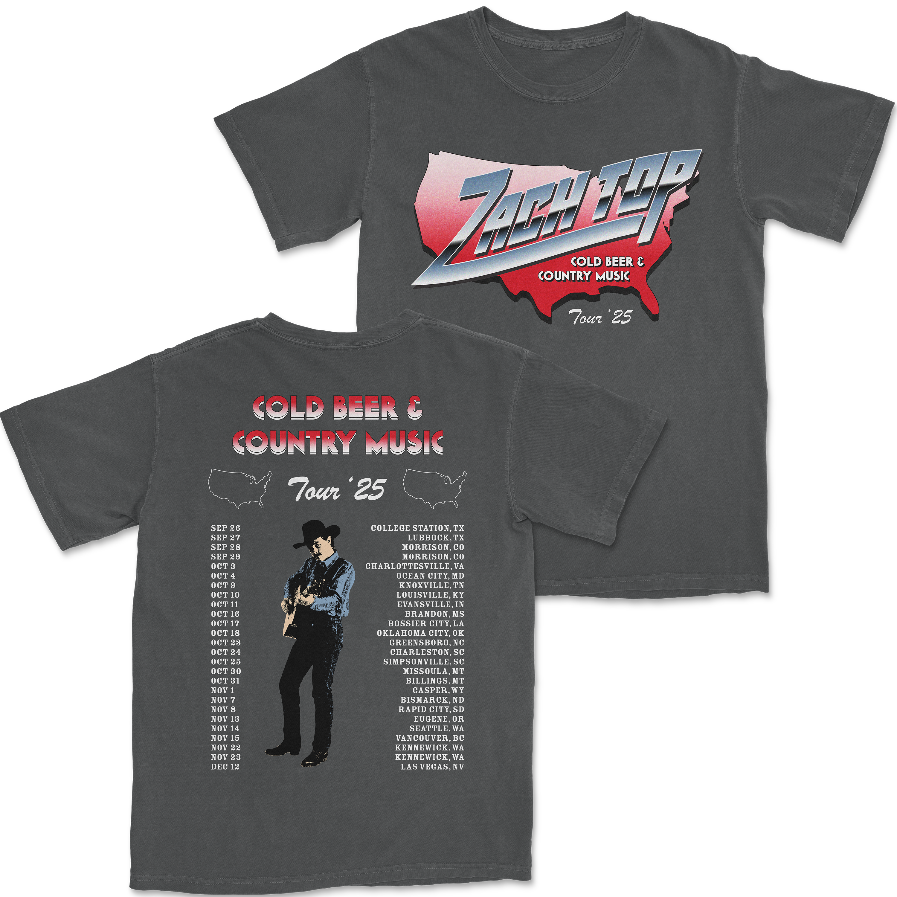 USA Tour T-Shirt – Zach Top Official Store