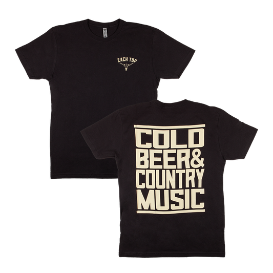 Black Cold Beer Tee