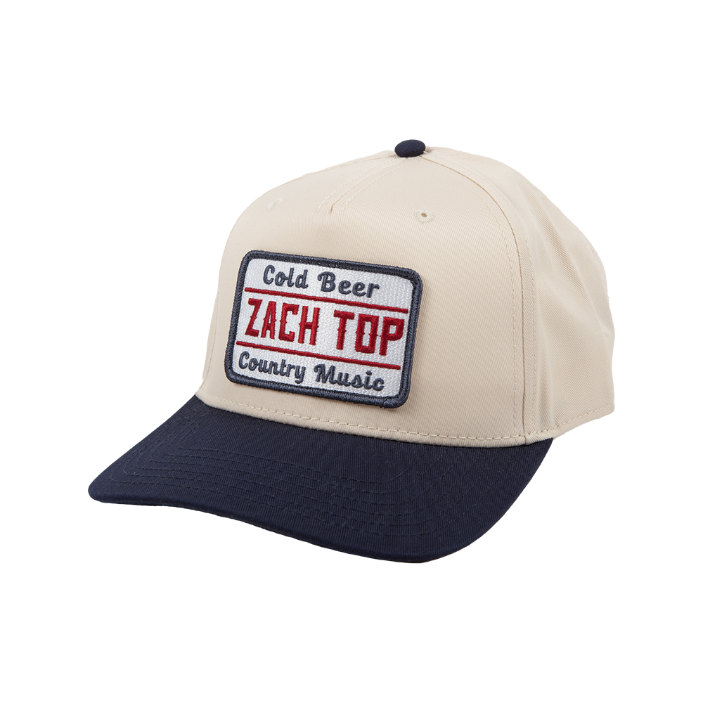 Cold Beer & Country Music Cream Hat