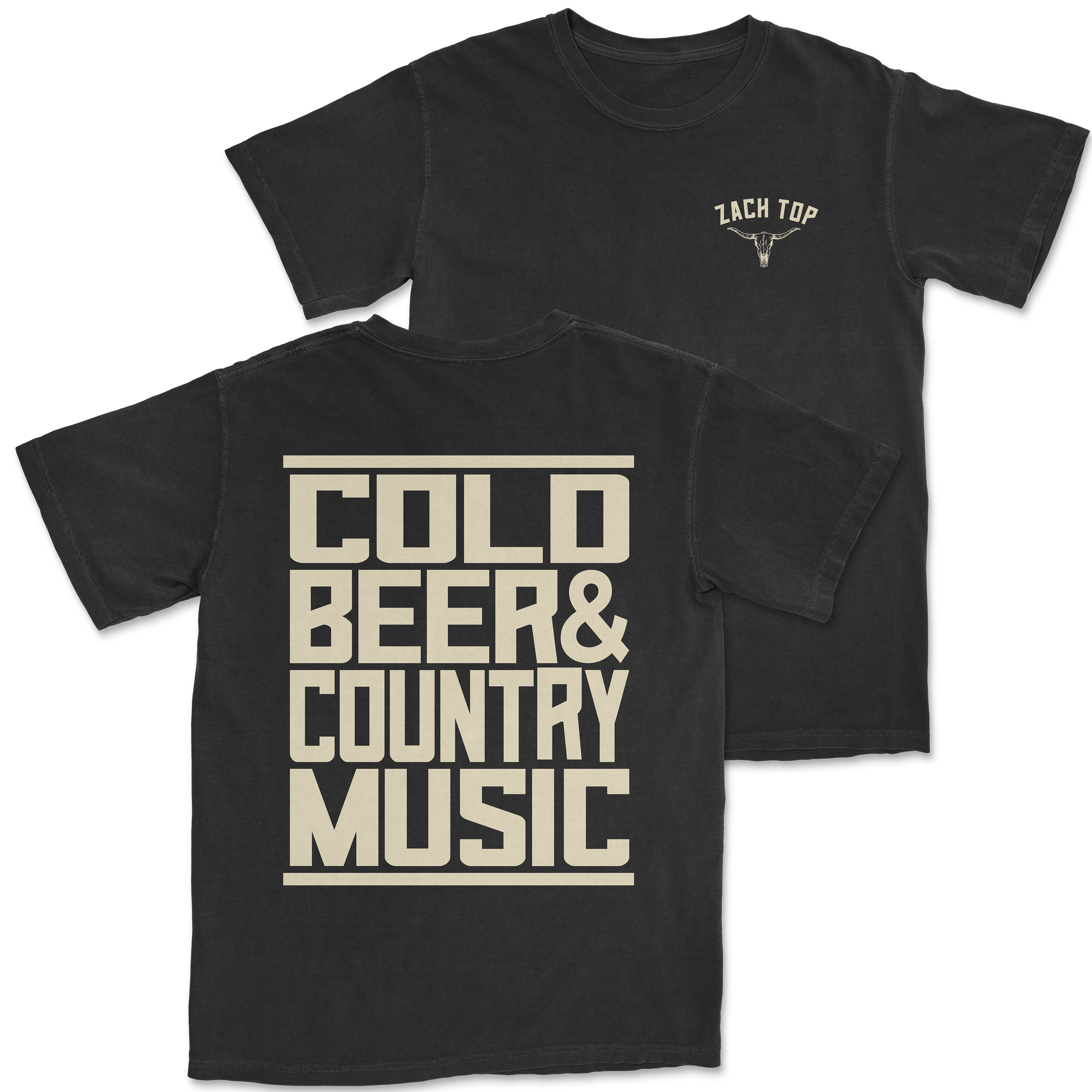 Black Cold Beer Tee – Zach Top Official Store