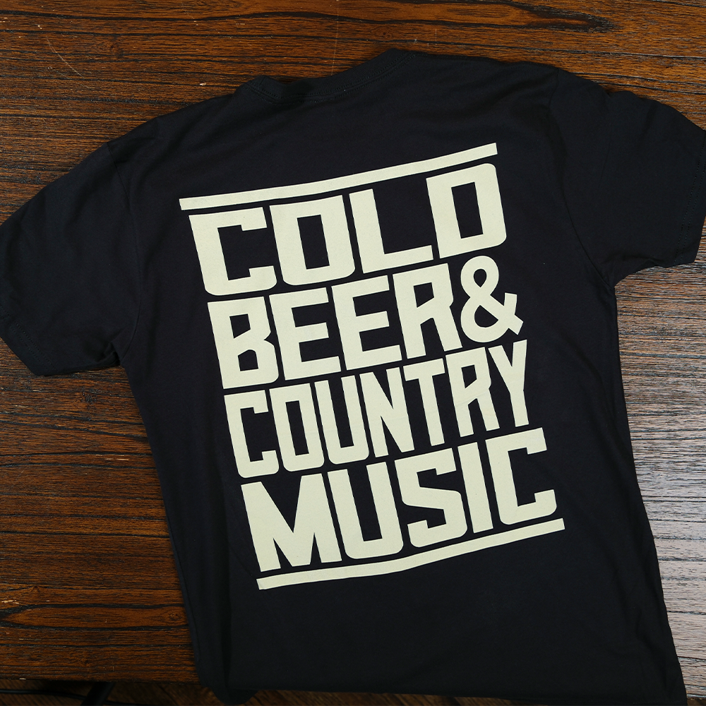 Black Cold Beer Tee