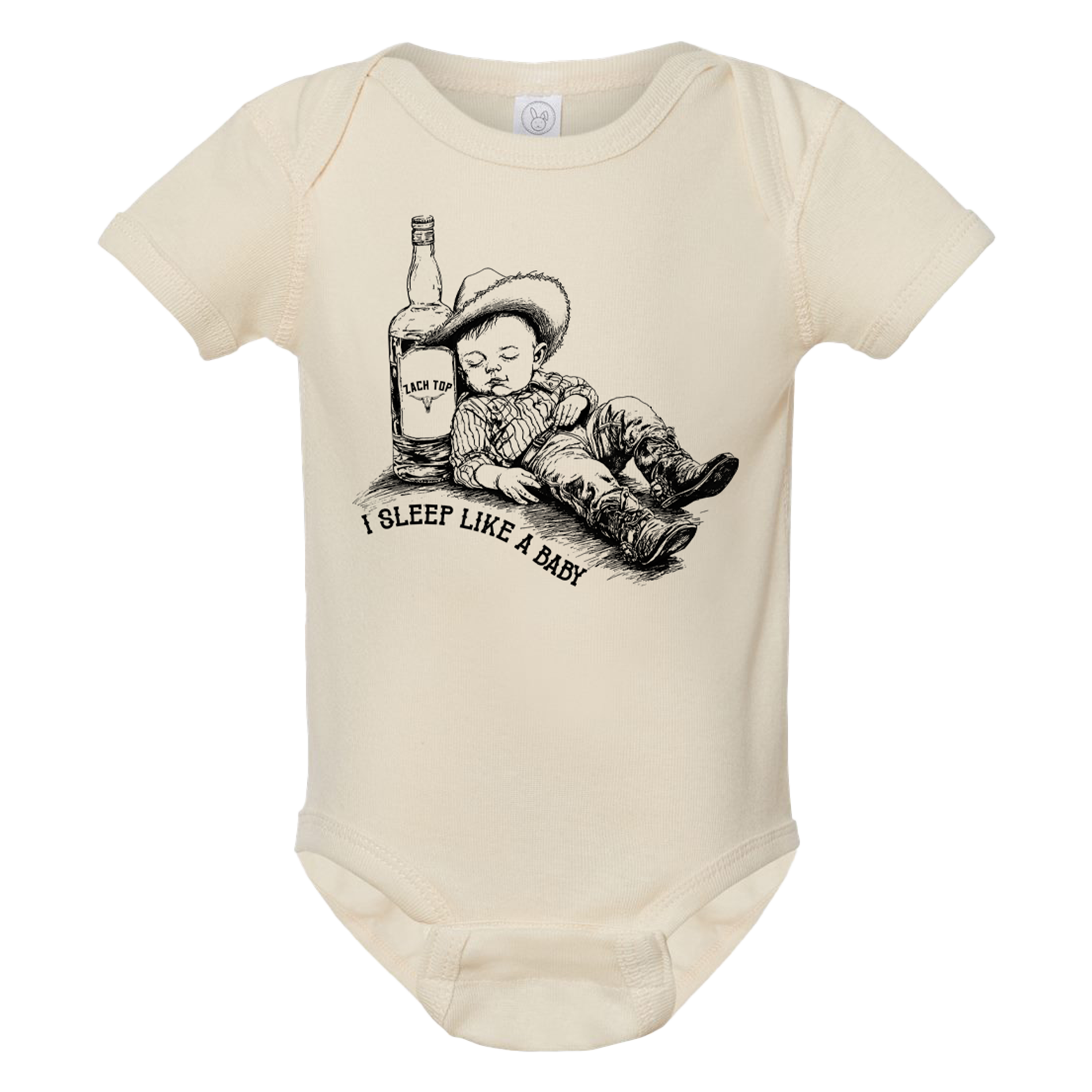 トップス Baby Short Sleeve Lap Onesie(70) Onesie Natural Sleep Like a Baby – Zach Top Official Store
