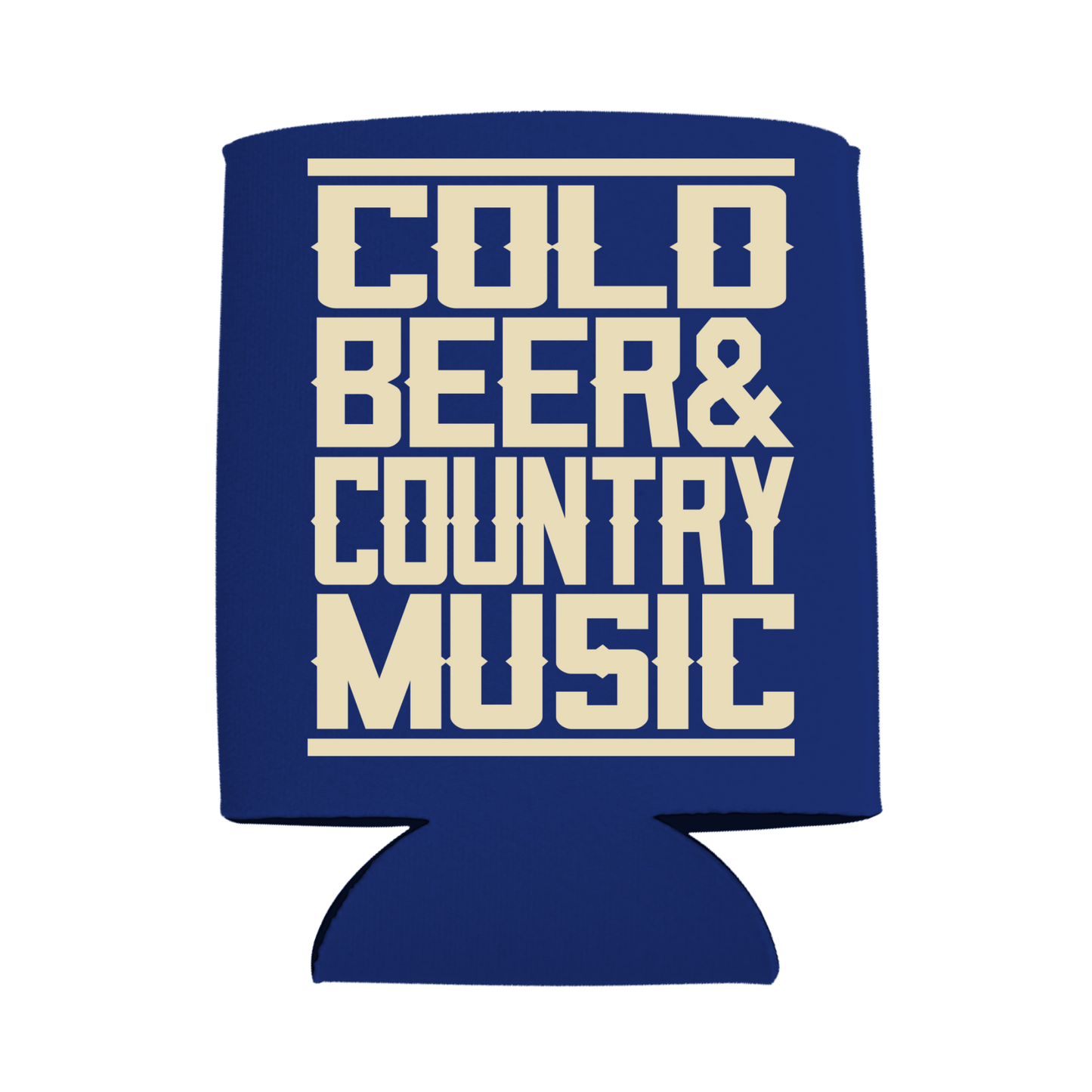 Blue Cold Beer Can Cooler
