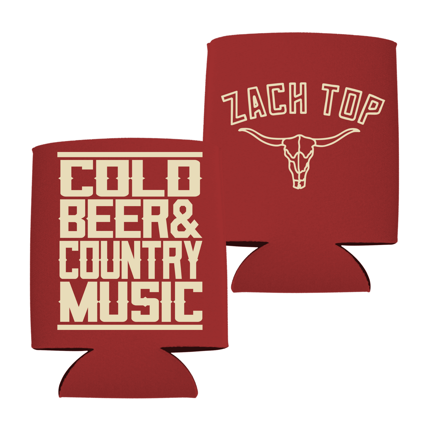 Red Cold Beer Can Cooler