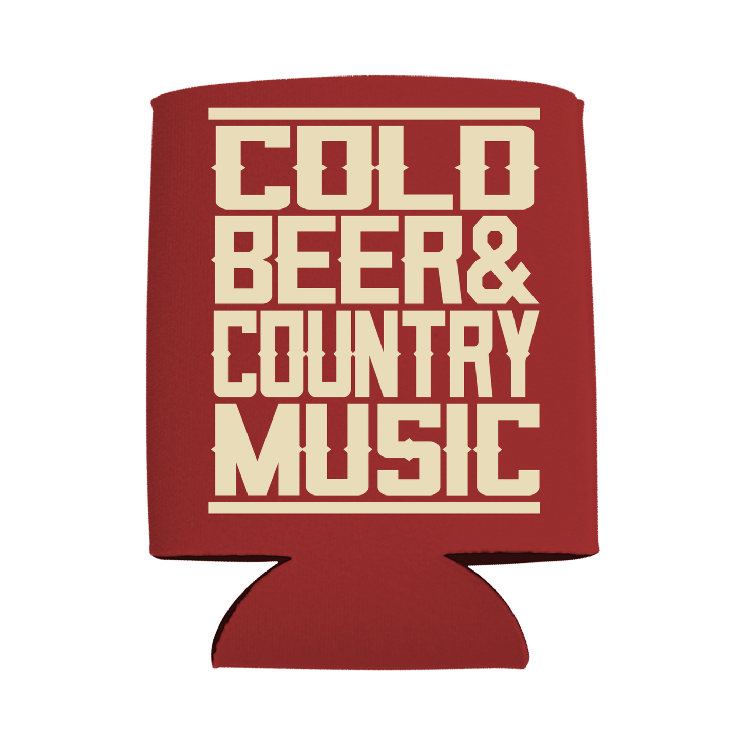 Red Cold Beer Can Cooler