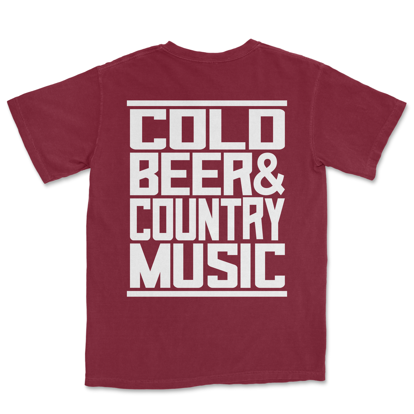 Cold Beer Crimson Tee