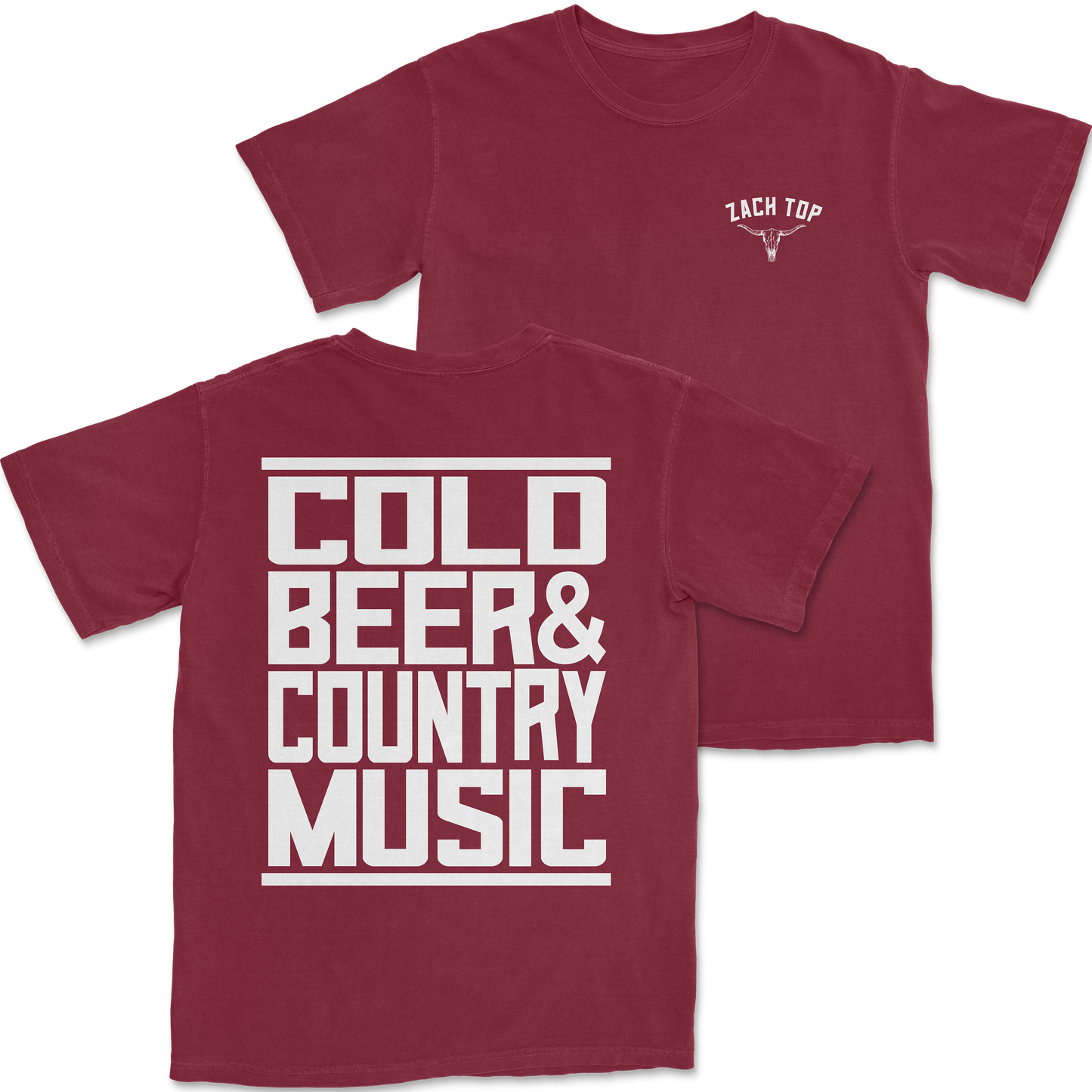 Cold Beer Crimson Tee