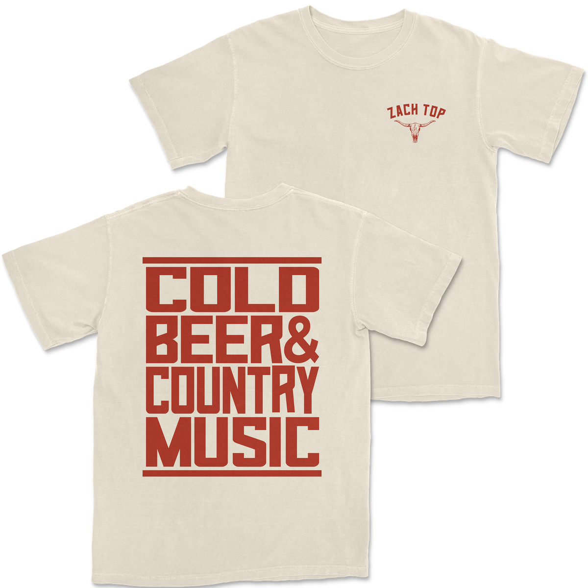 Natural Cold Beer T-Shirt – Zach Top Official Store