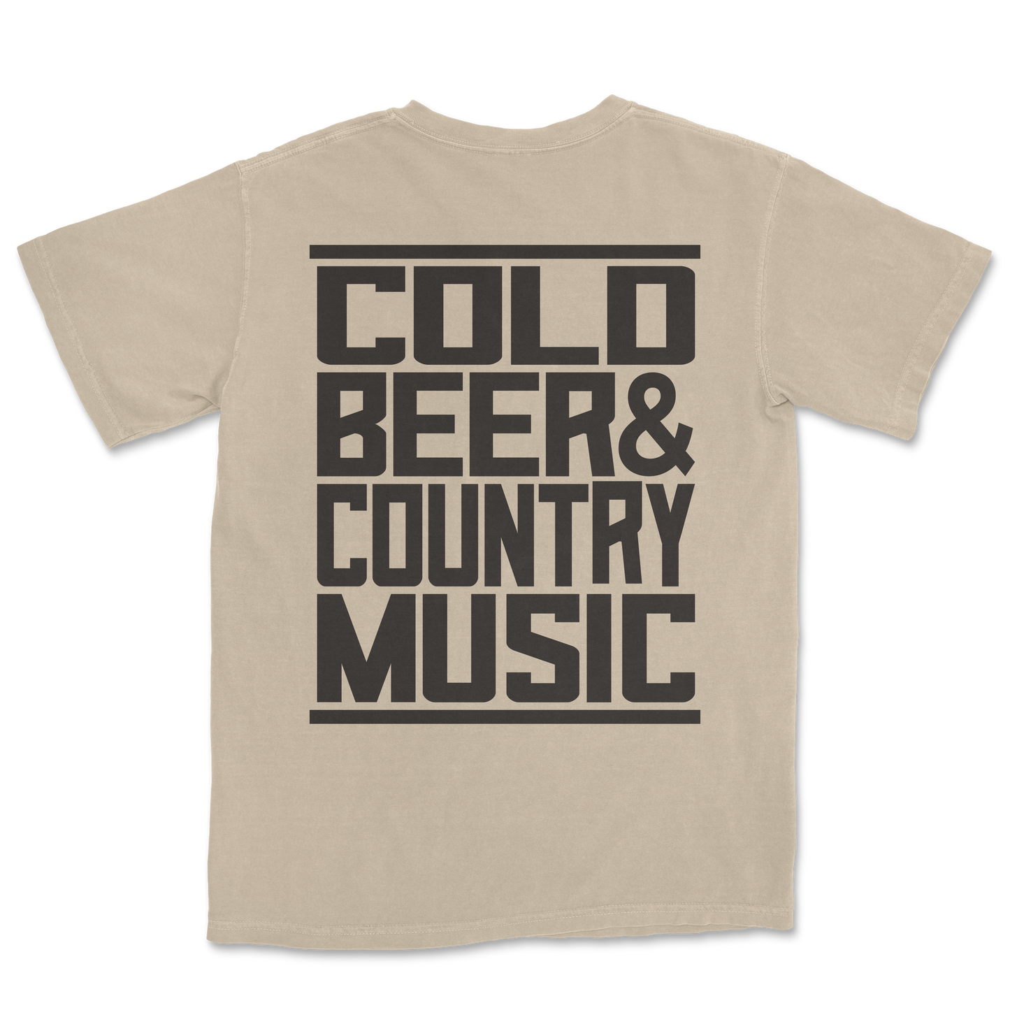 Cold Beer Sand Brown Tee