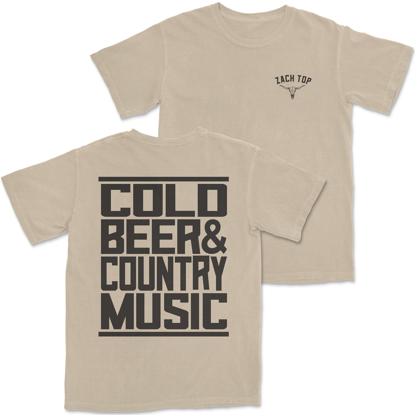 Cold Beer Sand Brown Tee