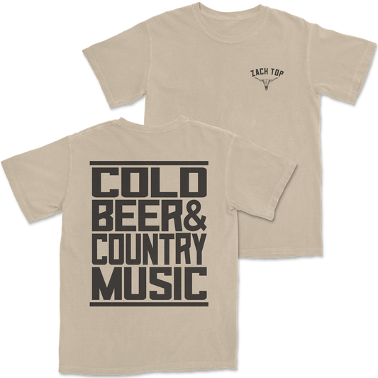 Cold Beer Sand Brown Tee