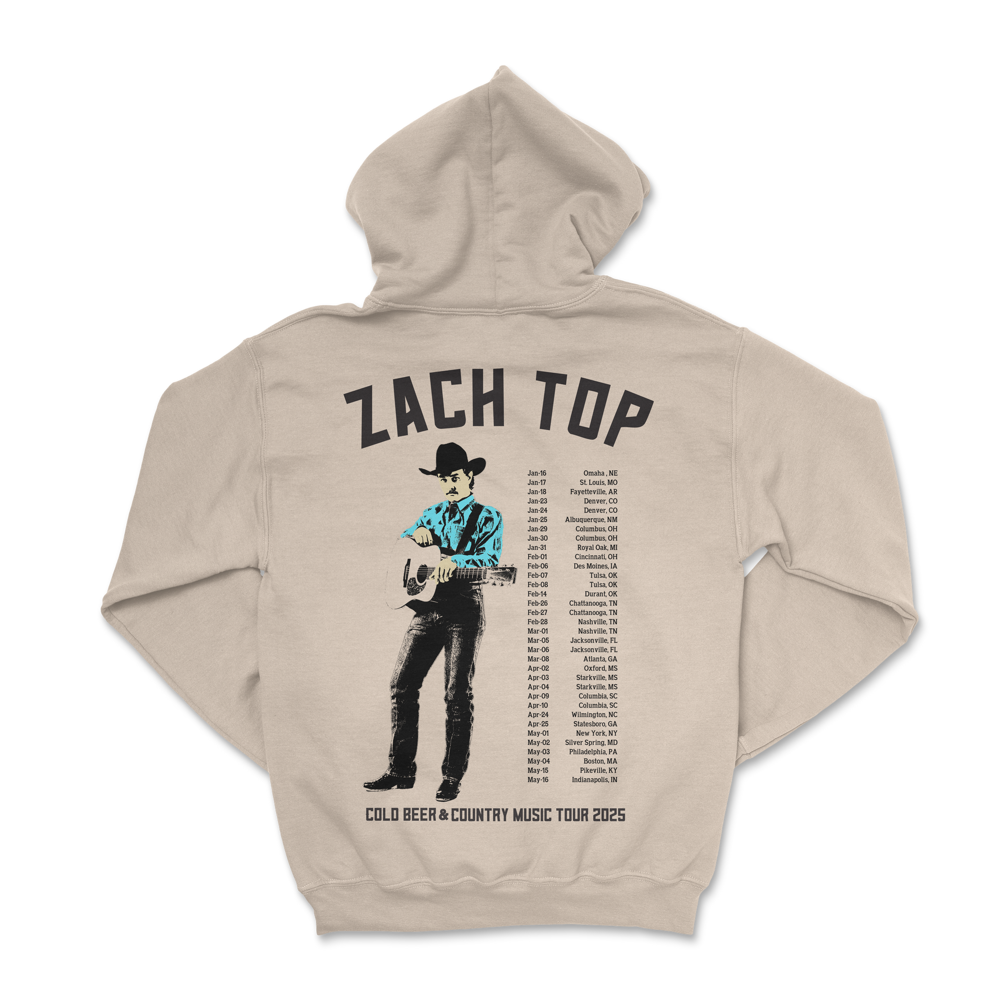 2025 Natural Tour Hoodie – Zach Top Official Store