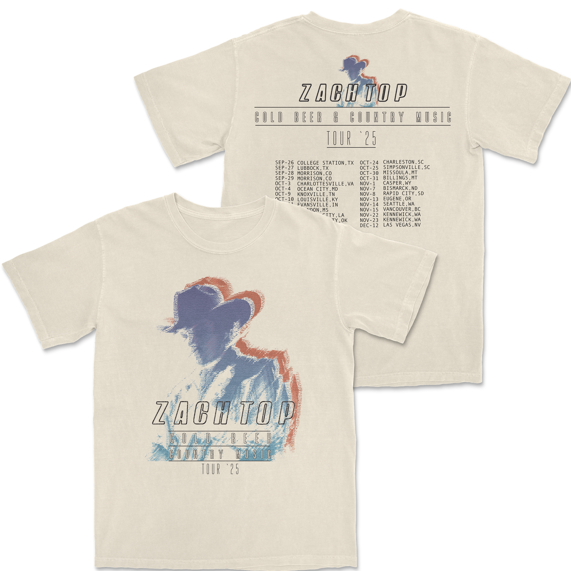 Double Zach Tour T-Shirt – Zach Top Official Store