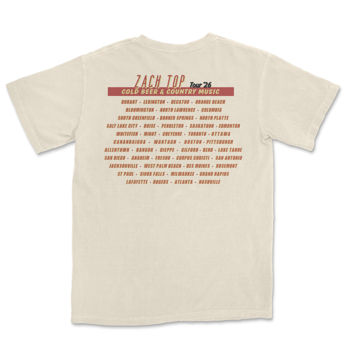 2026 Ivory Photo Tour Tee [Pre-Order]