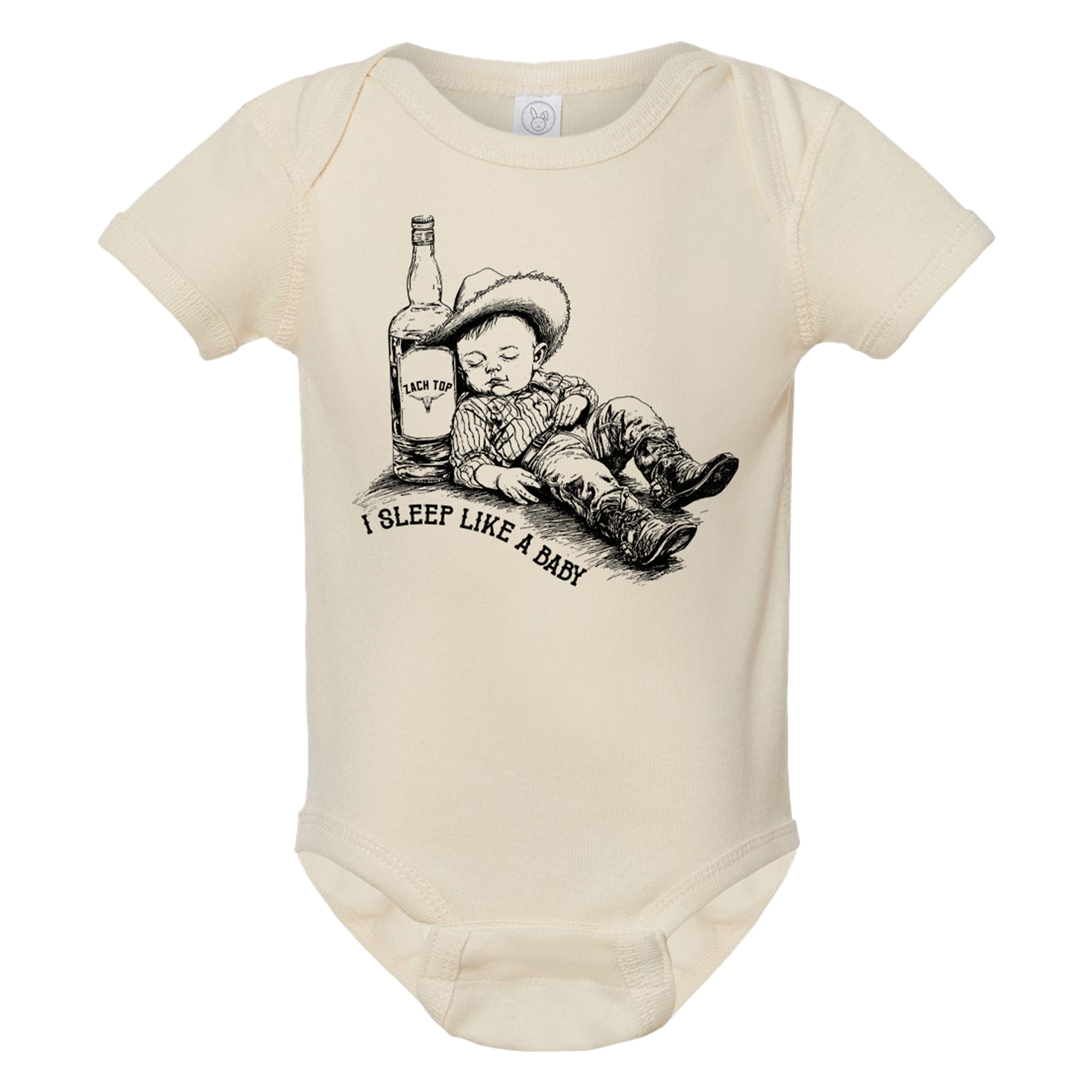 トップス Baby Short Sleeve Lap Onesie(70) Onesie Natural Sleep Like a Baby – Zach Top Official Store