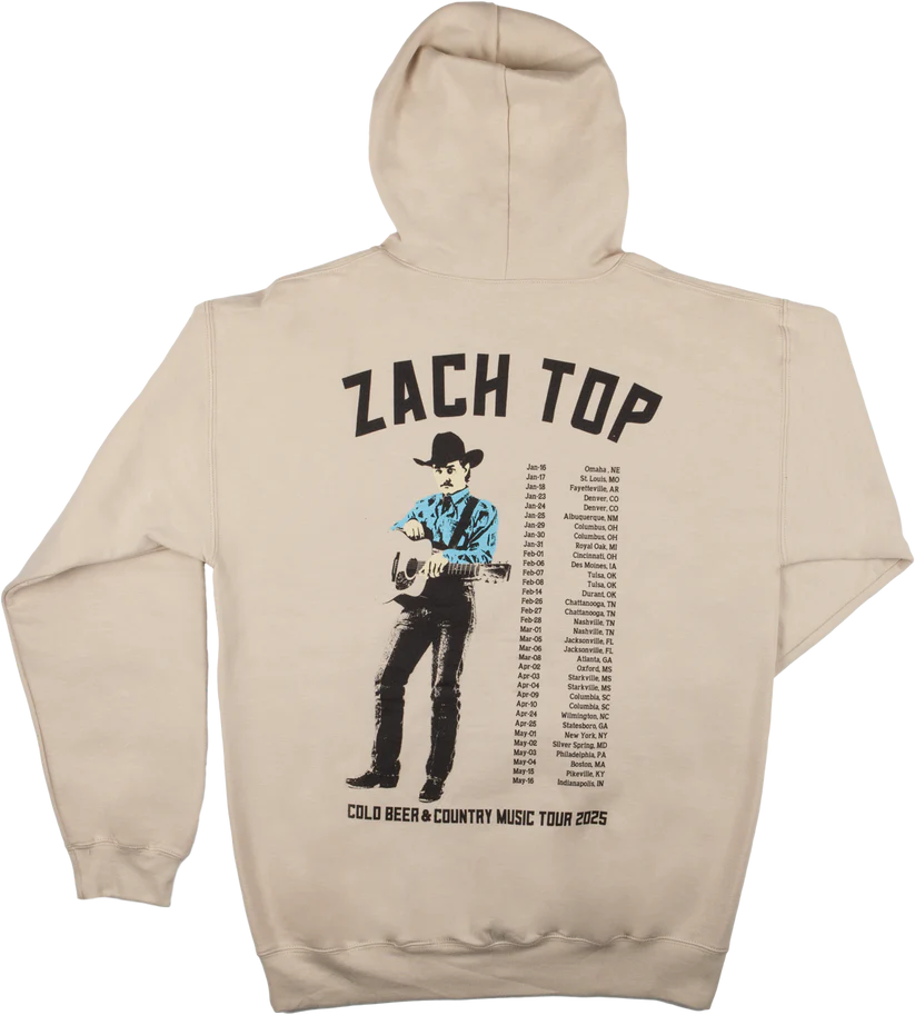 2025 Natural Tour Hoodie – Zach Top Official Store