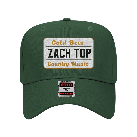 Cold Beer & Country Music Green Hat (Pre-Order)