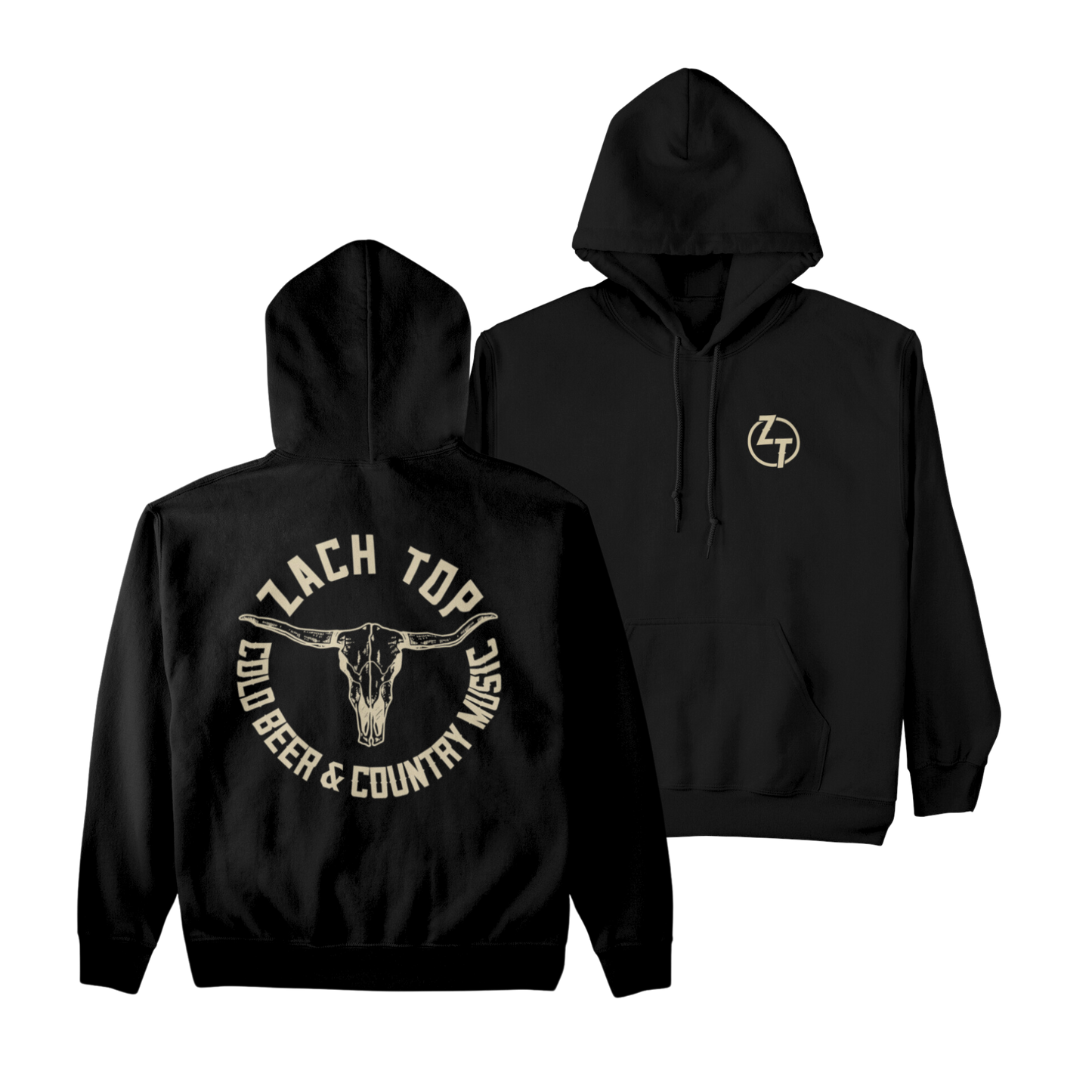 Black Skull Logo Hoodie