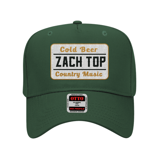 Cold Beer & Country Music Green Hat