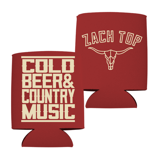 Red Cold Beer Can Cooler